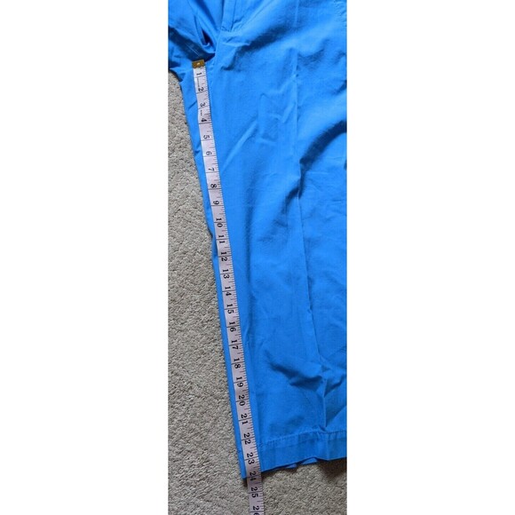 Lilly Pulitzer Pants Cropped Blue Mid Rise Capris Casual 100% Cotton Size 4 - Picture 4 of 10
